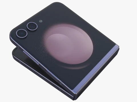 Samsung Galaxy Z Flip 5 Lavender 3D Model