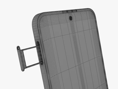 Samsung Galaxy Z Flip 5 Graphite 3D Model
