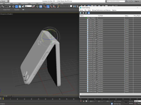 Samsung Galaxy Z Flip 5 Graphite 3D Model