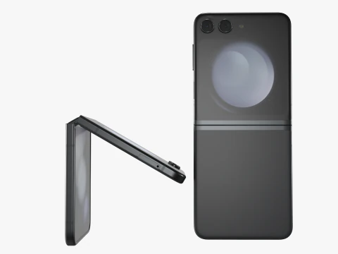 Samsung Galaxy Z Flip 5 Graphite 3D Model