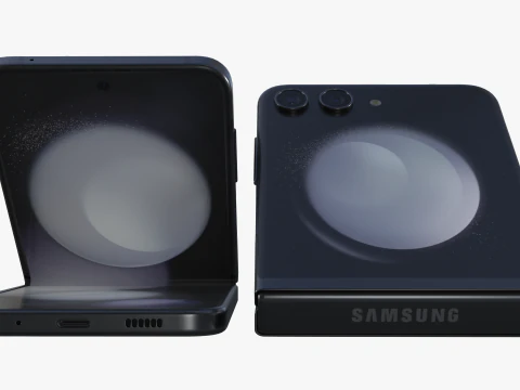 Samsung Galaxy Z Flip 5 Graphite 3D Model