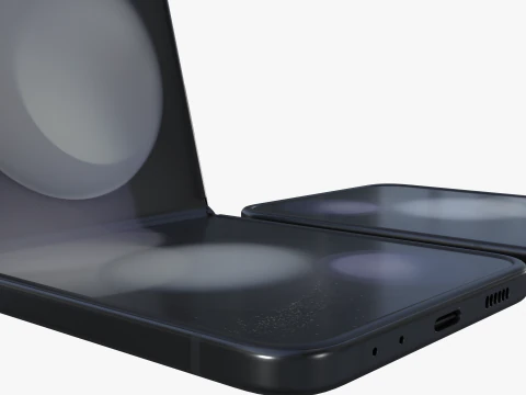 Samsung Galaxy Z Flip 5 Graphite 3D Model
