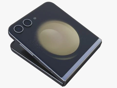 Samsung Galaxy Z Flip 5 Cream 3D Model