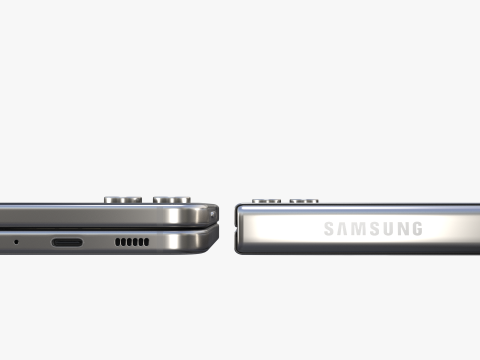 Samsung Galaxy Z Flip 5 Cream 3Dモデル