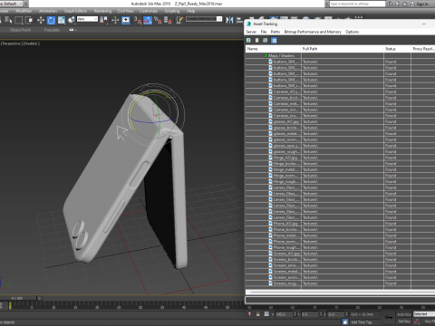 Samsung Galaxy Z Flip 5 Cream 3Dモデル