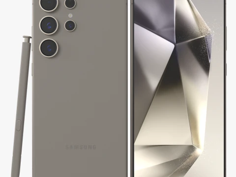 Samsung Galaxy S24 Ultra gray 3D Model