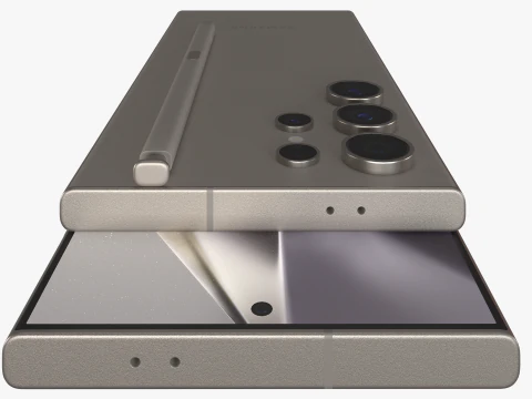 Samsung Galaxy S24 Ultra gray 3D Model