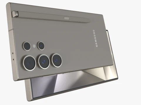 Samsung Galaxy S24 Ultra gray 3D Model