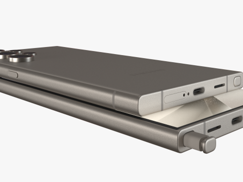 Samsung Galaxy S24 Ultra gray 3D Model