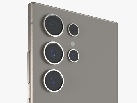Samsung Galaxy S24 Ultra gray 3D Model