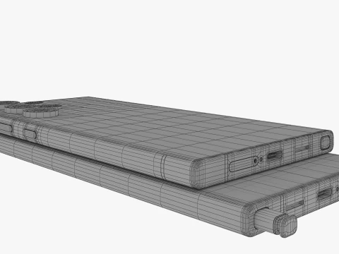Samsung Galaxy S24 Ultra gray 3D Model