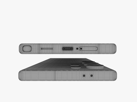Samsung Galaxy S24 Ultra gray 3D Model