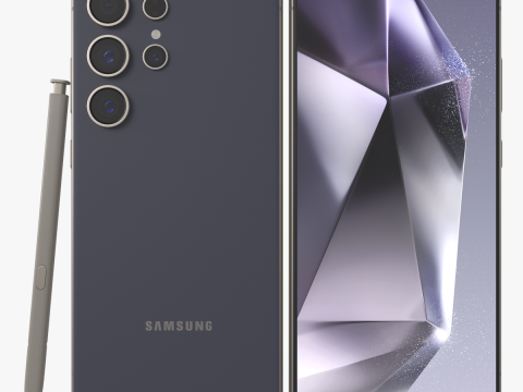 Samsung Galaxy S24 Ultra Titanium Violet 3D Model