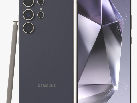 Samsung Galaxy S24 Ultra Titanium Violet 3D Model