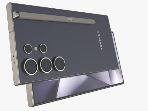 Samsung Galaxy S24 Ultra Titanium Violet 3D Model