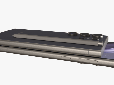 Samsung Galaxy S24 Ultra Titanium Violet 3D Model