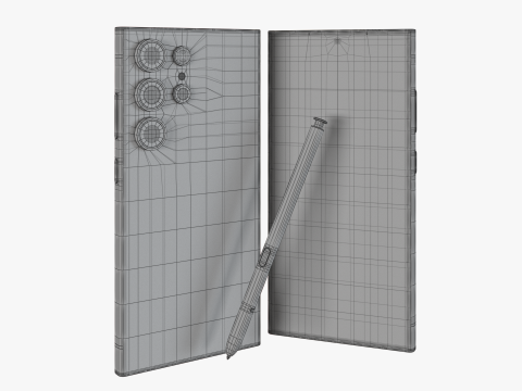 Samsung Galaxy S24 Ultra Titanium Violet 3D Model