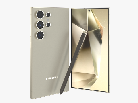 Samsung Galaxy S24 Ultra Violet 3Dモデル