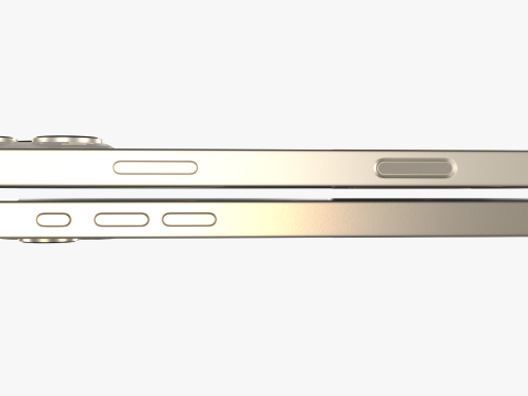 IPhone 16 Pro and 16 Pro Max Natural Titanium 3D Model