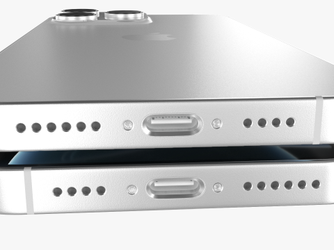 IPhone 16 Pro and 16 Pro Max White Titanium 3D Model
