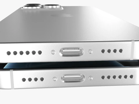 IPhone 16 Pro and 16 Pro Max White Titanium 3D Model