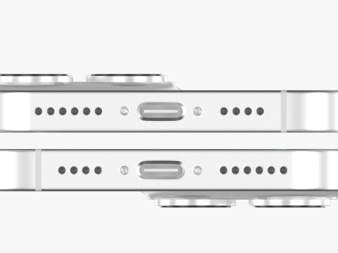 IPhone 16 Pro and 16 Pro Max White Titanium 3D Model