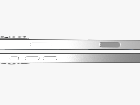 IPhone 16 Pro and 16 Pro Max White Titanium 3D Model
