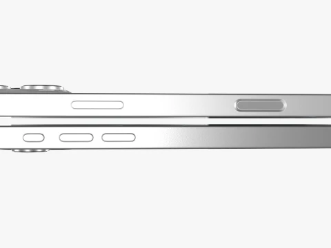 IPhone 16 Pro and 16 Pro Max White Titanium 3D Model