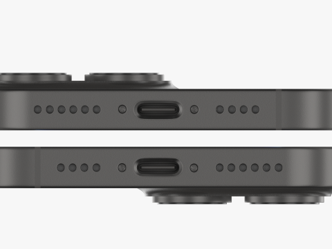 IPhone 16 Pro and 16 Pro Max Black Titanium 3D Model