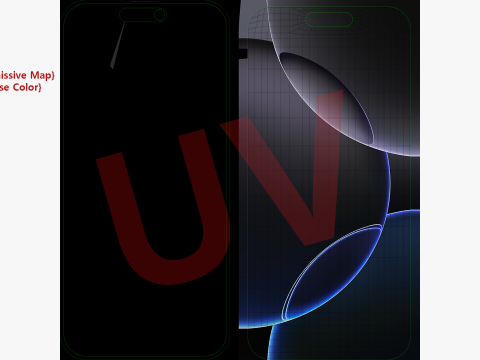 IPhone 16 Pro and 16 Pro Max Black Titanium 3D Model