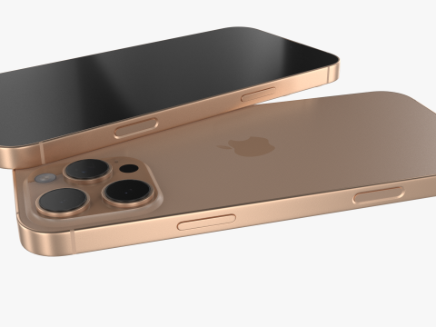 IPhone 16 Pro and 16 Pro Max Desert Titanium 3D Model