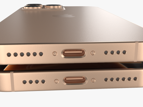 IPhone 16 Pro and 16 Pro Max Desert Titanium 3D Model