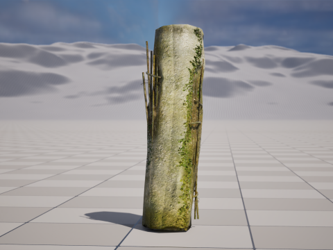 Broken Concrete Pillars - Damaged 3D Asset Pack Set of 10 PBR Textures 3D मॉडल