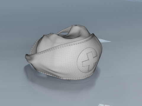 Nurse cap fbx 3D Model