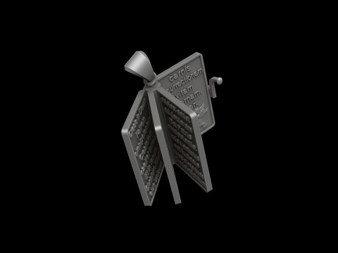 Holy Bible Book Pendant Credo Prayer 3D print model 3D Print Model