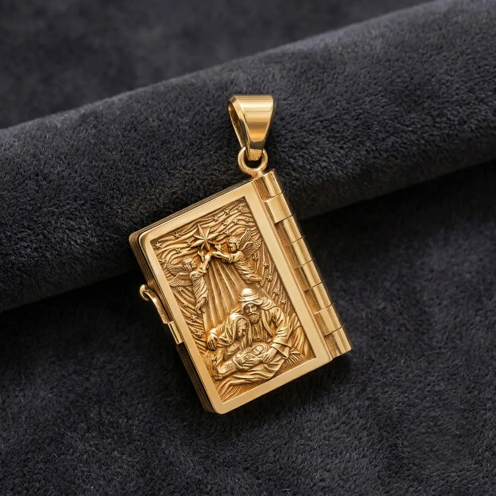 Holy Bible Book Pendant Credo Prayer 3D print model 3D Print Model .c4d .max .obj .3ds .fbx .stl .blend 