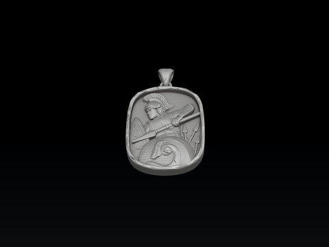 Roman Soldier Pendant 3D print model Model do druku 3D