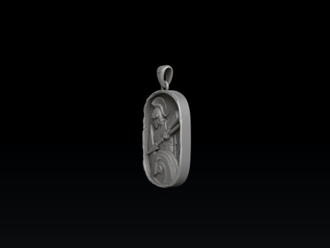 Roman Soldier Pendant 3D print model Model do druku 3D