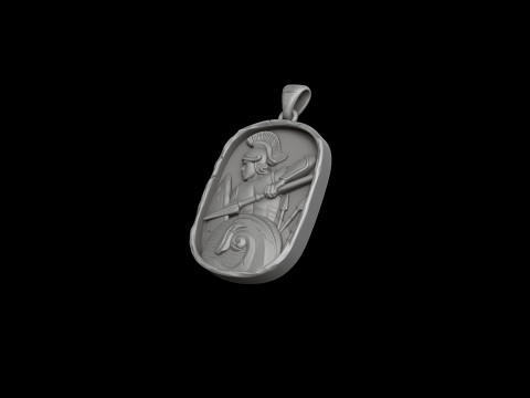 Roman Soldier Pendant 3D print model Model do druku 3D