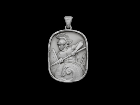 Roman Soldier Pendant 3D print model Model do druku 3D