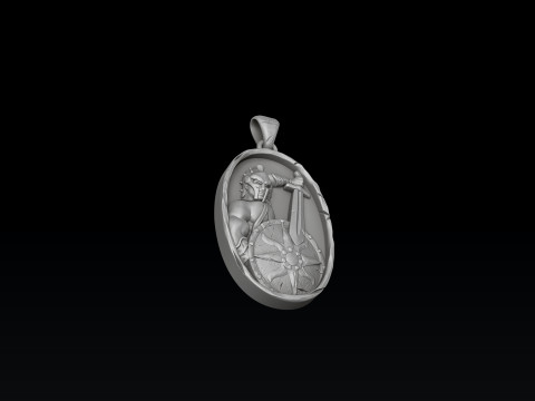 Gladiator Pendant 3D print model 3Dプリントモデル