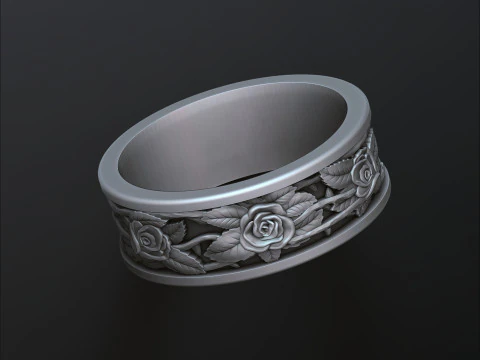 Modello di stampa 3D dell'anello rosa Modello di stampa 3D