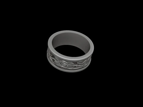 Rozenring 3D-printmodel 3D printmodel