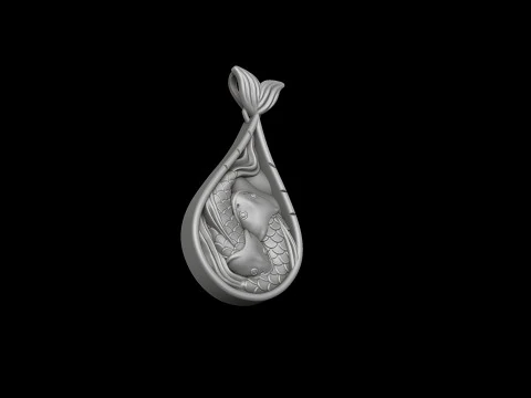 Fish Pendant 3D print model 3D Print Model