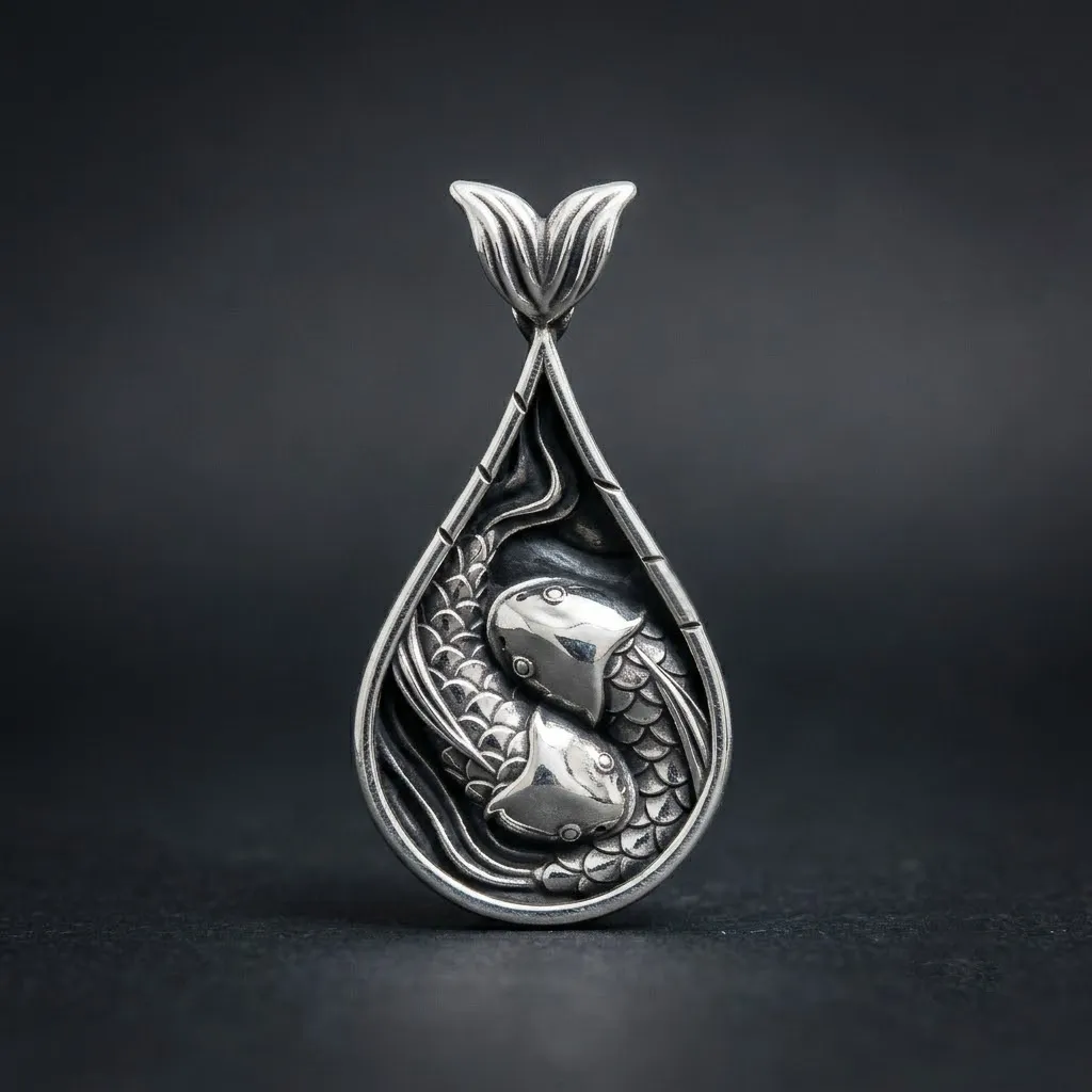 Fish Pendant 3D print model 3D Print Model .c4d .max .obj .3ds .fbx .stl .blend