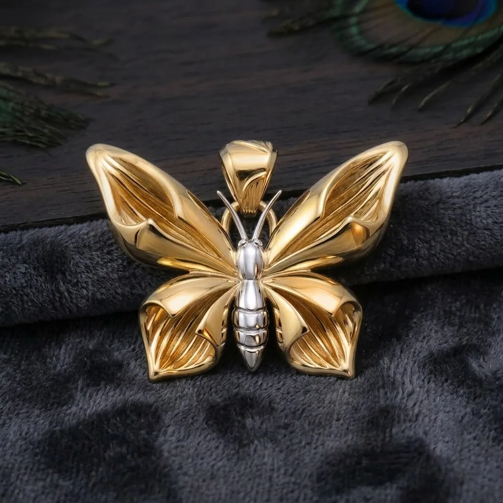 Colgante de mariposa Modelo de impresión 3D Modelo de impresión 3D .c4d .max .obj .3ds .fbx .stl .blend