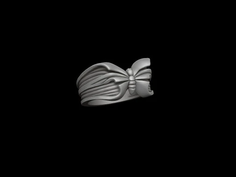 バタフライリング 3D プリントモデル 3Dプリントモデル