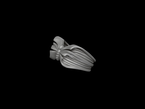 Butterfly Ring 3D print model 3Dプリントモデル