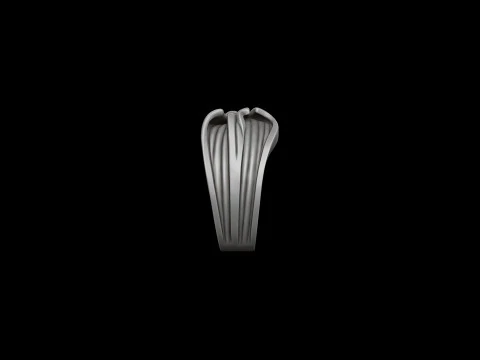 バタフライリング 3D プリントモデル 3Dプリントモデル