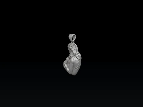 Mother Baby Pendant Version 2 3D print model 3D Print Model
